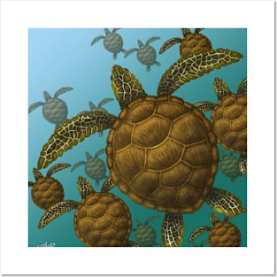 Sea Turtle Vanguard 2 Posters and Art